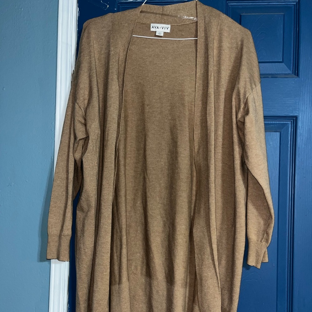 Aya & Viv Tan Cardigan XXL